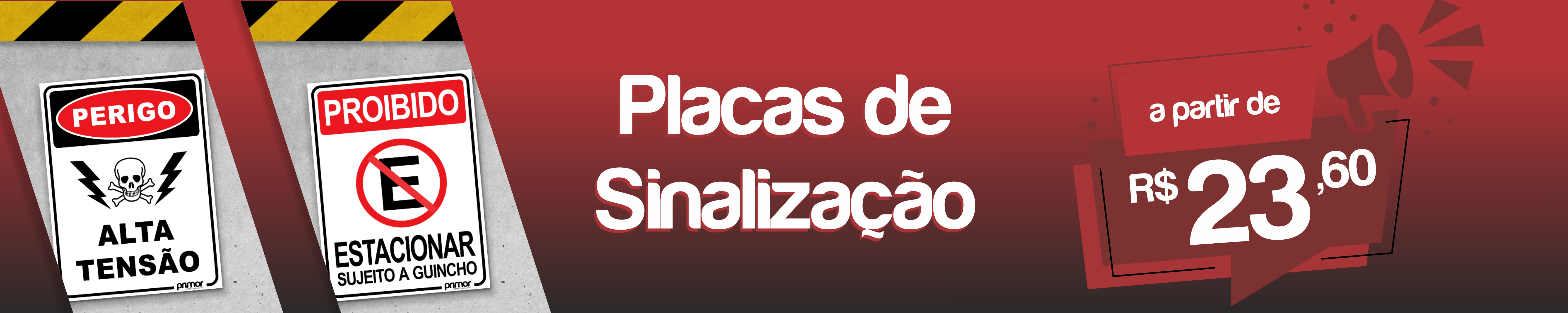 Placa sinalização