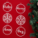 CONJUNTO BOLINHAS DE NATAL EM ACRÍLICO