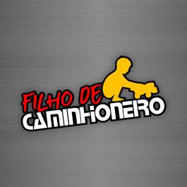 Adesivo Veículo: Filho de Caminhoneiro