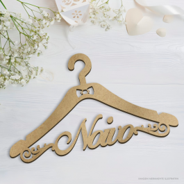 Cabide Casamento: Noivo MDF 6mm, Acrílico 4mm 40x23cm    