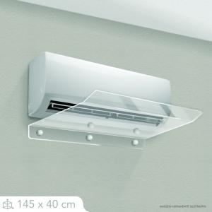 Defletor Ar Condicionado Split - 145x40 cm (32.000 BTU) Acrílico Cristal 4mm 145x40cm    