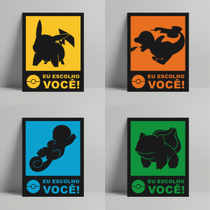 Quadro Geek Eu Escolho você PS 3mm     