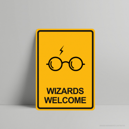 QUADRO DECORATIVO GEEK WIZARDS WELCOME PS 3mm     