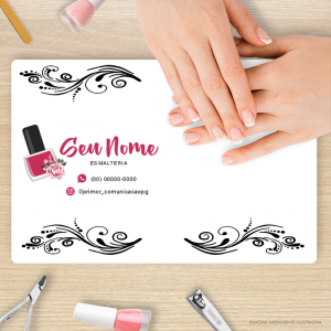 PLACA PARA MANICURE VINHAS PS 3mm Retangular ou Redondo Impressão UV  Laminação 