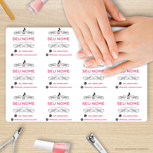 PLACA PARA MANICURE ELEGANTE PS 3mm Retangular ou Redondo Impressão UV  Laminação 