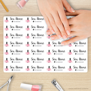 PLACA PARA MANICURE ESMALTE PS 3mm Retangular ou Redondo Impressão UV  Laminação 