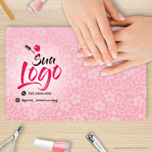 PLACA PARA MANICURE FLORIDA PS 3mm Retangular ou Redondo Impressão UV  Laminação 