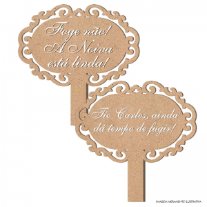 PLAQUINHA PARA CASAMENTO PERSONALIZÁVEL MDF 3mm 30x30cm    