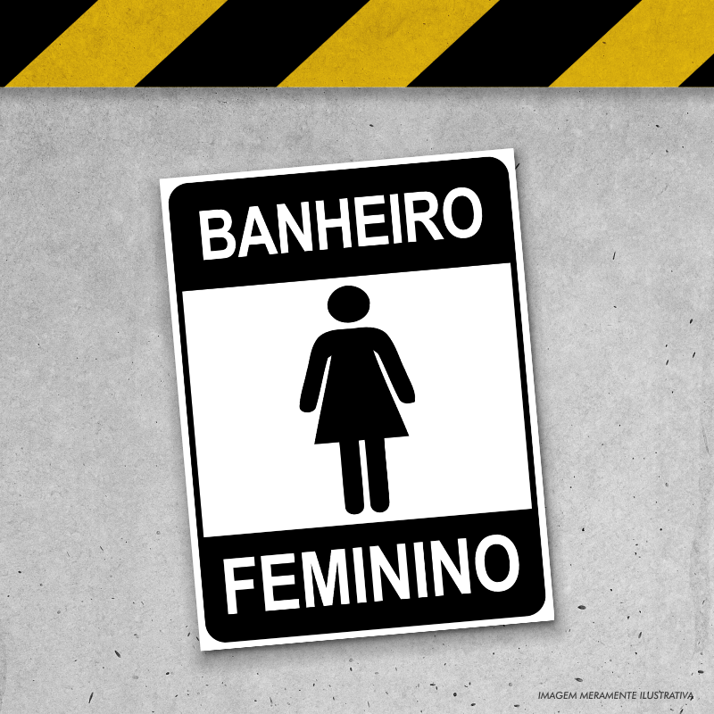 Placa de Sinalização - Banheiro Feminino