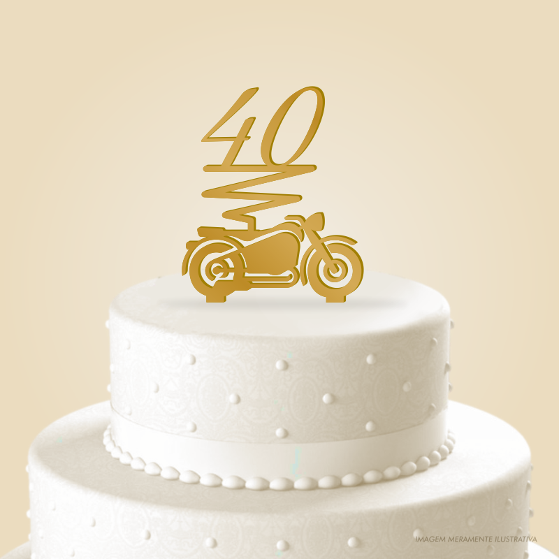 bolo de aniversario moto